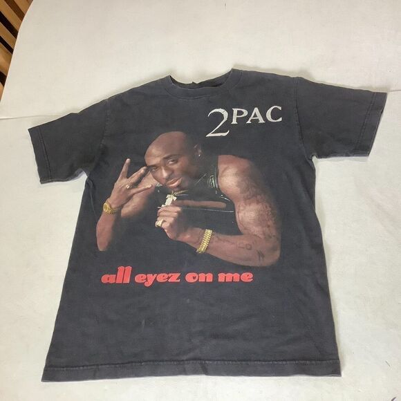 2005 Death Row Records 2 Pac All Eyez On Me T-Shirt Black Size Small - Picture 1 of 8